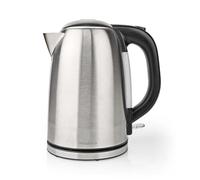 Nedis Bouilloire électrique KAWK350EAL 1,7 L – Inox noir/argent – Rotation 360° – Contrôleur Strix