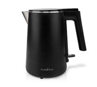 Nedis KAWK360EBK - bouilloire électrique sans fil - 1,0 L - puissance 2200 W - arrêt automatique - base pivotante 360° - noir