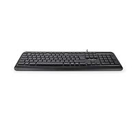 Nedis KBMU200BKFR Clavier Filaire | USB | Alimenté par USB | multimédia | AZERTY | Mise en Page FR | Oui
