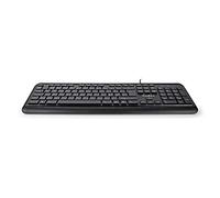 NEDIS KBMU200BKND Clavier USB QWERTY Nordique Noir