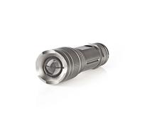 Nedis Lampe Torche LED 5W 330lm IPX5 Portée 200m en Aluminium Gris