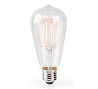 Nedis - LED Smartlife Ampoule Filament | Wi-Fi | E27 | 500 lm | 5 W | Blanc chaud | 2700 K | Verre | Android / iOS | ST64