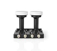 LNB - Quad Monobloc 6,0 ° - Connexion de Sortie: 4X connecteur F - Plage de Bruit: 0.85 DB - Gain de Conversion: 52-67 DB - Noir - Convient à: Astra+ / Hotbird