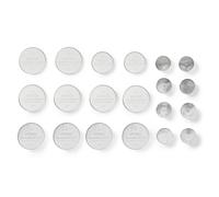 Nedis Lot de 20 Piles Boutons Lithium Alcaline 1.5 3V DC