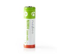 Nedis Lot de 4 Piles Rechargeables NiMH AA 1.2V DC 2000mAh Pré-rechargées