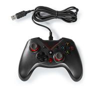Nedis Manette de Jeu Filaire Alimenté USB-A avec 12 Boutons d'Action Noir