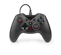 NEDIS Manette de Jeu | USB Type-A | Alimenté par Port USB | PC | Nombre de Boutons: 12 | Longueur de Corde: 1.60 m | Noir