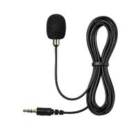 Nedis Micro-Cravate Filaire 1.8m Prise Jack 3.5mm avec Répartiteur Audio Noir