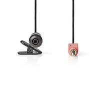 NEDIS Microphone avec câble - Haute sensibilité sonore - avec Pince - 3,5 mm - Noir 1,80 m