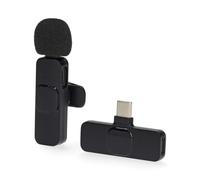 Nedis Microphone - Utilisé pour : Notebook / Smartphone / Tablet - USB Type-C / sans fil - USB-C femelle - Interrupteur marche/arrêt