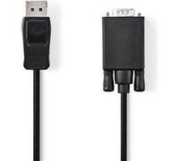 Nedis Modèle du produit : Câble DisplayPort - VGA DisplayPort Mâle - VGA Mâle 2,0 m Noir G
