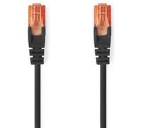 Nedis Modèle du produit : Câble réseau CAT6 RJ45 Male RJ45 Male U/UTP 5.00 m Rond PVC Noir Label G