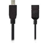 N CCGB60315BK02 - Câble USB 2.0, connecteur mini-B > connecteur A femelle, 0,2