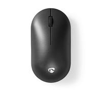 Nedis Souris MSWS410BK sans fil Ambidextre Optique 1200 DPI 3 boutons Rechargeable Noir