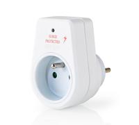 Nedis Multiprise 1 Voie 3680W 16A avec Parafoudre Type E France Broche Terre