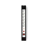 NEDIS Multiprises parasurtenseurs d'extension - 6 Voies - Schuko/Type F (CEE 7/7) - Protection Contre Les surtensions: 13.500 A - 3.00 m - 3500 W - 16 A - 230 V ~ 50/60 Hz- Noir/Blanc
