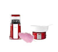 NEDIS Pack Anniversaire Machine à Pop-corn + Machine à Barbe à Papa