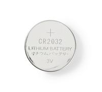 Nedis Pack de 5 Piles Boutons Lithium CR2032 3V DC Prêtes à l'Emploi