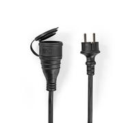 Câble d'extension M- F Type F (CEE 7/7) Prise de terre 20.0 m 3680 W 250 V - 50/60 Hz Type de mise à la terre: Contacts latéraux Angle de fiche femelle: 90 ° IP44