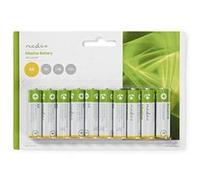 nedis pile alcaline aa 1.5 v 10 pièces blister