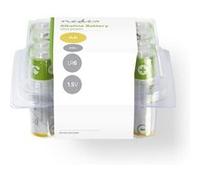 nedis pile alcaline aa 1.5 v 20 pièces boîte