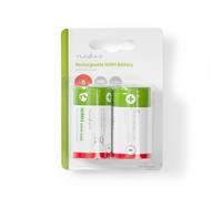 Nedis Pile Rechargeable Ni-MH D 1.2 V 4 000 mAh 2 pièces Blister