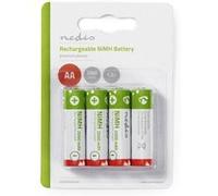 nedis pile rechargeable nimh aa 1.2 v 2 000 mah 4 pièces blister G