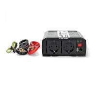 NEDIS PIM100012FGY Onduleur à Onde Sinusoïdale Modifiée - 12 V DC vers 230 V AC - 1000 W - Crête 2000 W - Sortie Type F et USB-A - 50 Hz - Argent