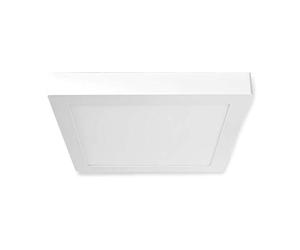 Nedis - Plafonnier Smart WiFi - Carré - 30 x 30 cm - Blanc chaud à blanc froid - Pleine couleur (RVB) - 1200 lm - 18 W - Design fin - Aluminium - Facile à configurer - Contrôlez avec l'application