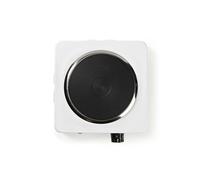 Nedis Plaque Chauffante Électrique 1500W pour 1 Foyer Antisurchauffe Blanc
