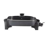 Nedis Poêle à Frire Électrique 7l 2200W 40cm en Aluminium Noir