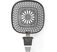 Nedis Friteuse à air chaud Poêle à griller - revêtement antiadhésif - compatible lave-vaisselle - métal - gris