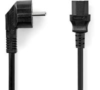 Nedis - Câble d'alimentation - power CEE 7/7 (M) incliné pour power IEC 60320 C13 - 10 A - 2 m - rond - noir