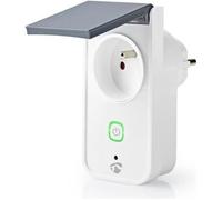Nedis Prise intelligente SmartLife WIFIPO120EWT Gris/Blanc