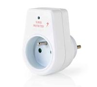 NEDIS Multiprises parasurtenseurs d'extension - 1 Voie - France/Type E (CEE 7/6) - Protection Contre Les surtensions: 13.500 A - 0.00 m - 3680 W - 16 A - 230 V ~ 50/60 Hz - N/A - Blanc