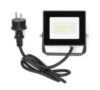Nedis, Projecteur LED d'extérieur 20W 4000K 1620lm IPX6 filaire, noir