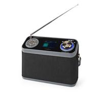 NEDIS Radio DAB+ Conception de table DAB+/FM 2.4 Écran couleur