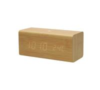 Nedis Radio-réveil Numérique LED FM avec Fontion Snooze / Date et Thermomètre