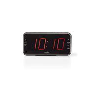Nedis Radio-réveil numérique Pa ntaille LED de 1,8" FM