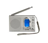 Nedis Radio Universelle Portable AM / FM / SW avec Réveil et Sortie Casque Gris