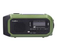 Nedis RDDBCR2000GN Radio d'urgence DAB+, FM, FM radio d'urgence, DAB+, FM vert,