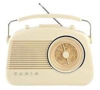 Nedis RDFM5000BG Radio FM Portable FM / AM 1.5 W Ivoire