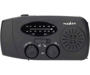 Nedis RDFMCR2000BK Radio d'urgence FM, FM, AM radio d'urgence, FM noir