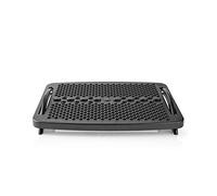 NEDIS - Repose-Pieds - Ergonomique - pour améliorer Le Confort au Travail - pour Une Meilleure Posture - Plastique - Noir, ERGOFR100BK