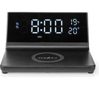 N WCACQ20BK - Réveil sans fil chargeur, prise USB-A, Snooze