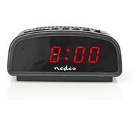 nedis réveil numérique led 0.6 snooze rappel de réveil G