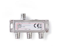 Nedis satellite splitter | 5 - 2400 MHz | Perte d'introduction : 10.5 dB | Nombre de sorties : 3 | 75 Ohm | Zinc NE550687636