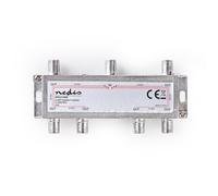 Nedis satellite splitter | 5 - 2400 MHz | Perte d'introduction : 17.0 dB | Nombre de sorties : 6 | 75 Ohm | Zinc NE550687638