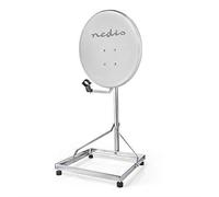Nedis SDBS100ME Socle de Satellite pour Balcon - Taille Maximale de l'Antenne Parabolique : 90 cm - 1 x 50 x 50 cm - Acier