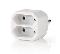 Nedis Psspl200C1Wt Répartiteur de prises Euro 2 voies Blanc